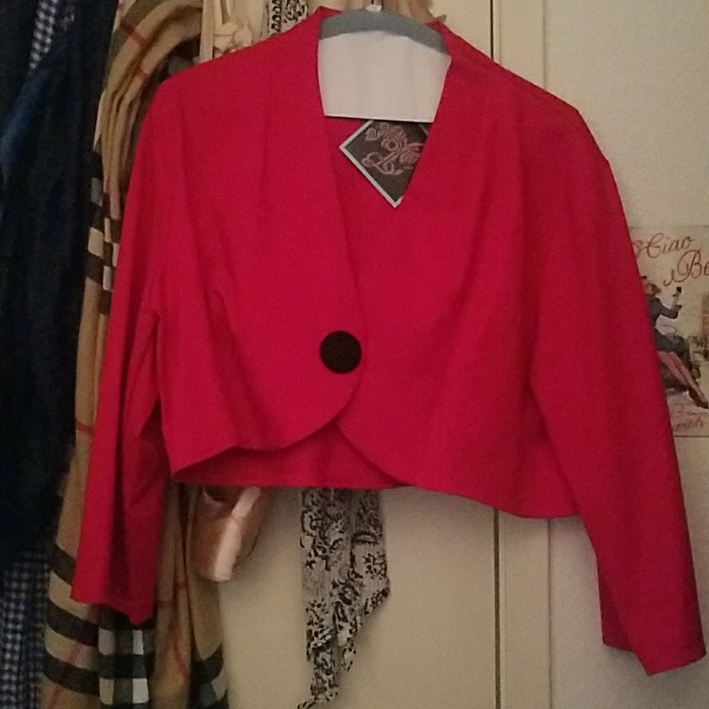 Red Bolero with tags Size 2XL